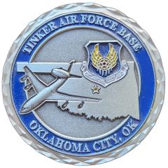 Challenge Coin - Tinker AFB Oklahoma City, Oklahoma