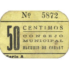 50 Céntimos Alcudia de Carlet