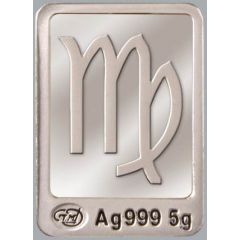 5 Grams Silver Zodiac signs - Virgo