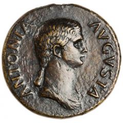 Dupondius - Antonia Minor TI CLAVDIVS CAESAR AVG P M TR P IMP S C