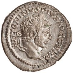 Denarius - Caracalla P M TR P XVIII COS IIII P P, Jupiter