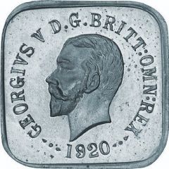 1/2 Penny - George V Kookaburra Pattern - Type 1, Silver