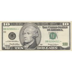 10 Dollars Federal Reserve Note, large portrait