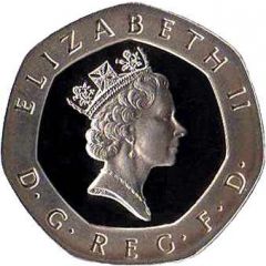 20 Pence - Elizabeth II 3rd portrait, Silver Proof