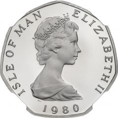 50 Pence - Elizabeth II Odin`s Raven, Platinum Proof