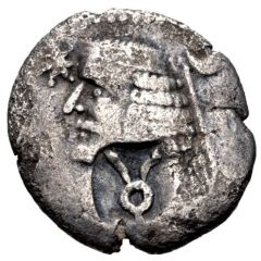 Drachm - Gondopharan tamgha countermark Province of Sogdiana or Margiana