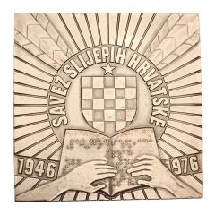 Plaquette - Association od the Blind of Croatia