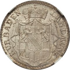 6 Kreuzers Landmünze - Charles Louis Frederick
