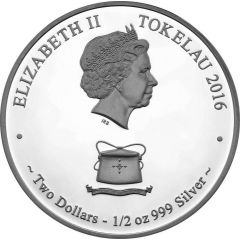2 Dollars - Elizabeth II Playful In Bamboo