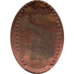 Elongated coin - Aqueduct of Segovia