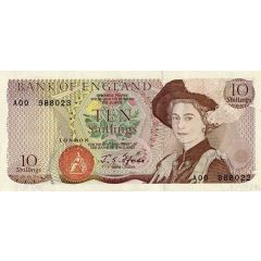 10 Shillings - Elizabeth II Series D, Sir Walter Raleigh, Unissued