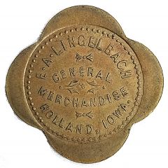 25 Cents - E. A. Lingelbach Holland, Iowa