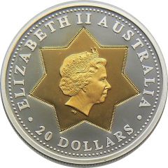 20 Dollars - Elizabeth II 4th Portrait - Centenary of Federation- Floral Emblems