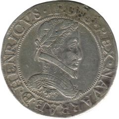 Franc with four H - Henry II 2nd type