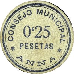 0.25 Pesetas Anna