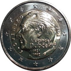 2 Euros Alexander Dubček