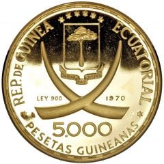 5000 Pesetas Guineanas Francisco Macias