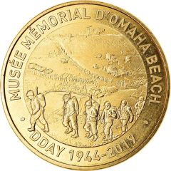 Monnaie de Paris Tourist Token - Musée Mémorial d`Omaha Beach D-Day 1944-2019