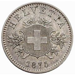 20 Rappen Coat of arms, copper-nickel, trial