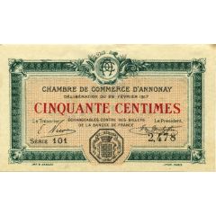 50 Centimes - Chambre de commerce d`Annonay [07]