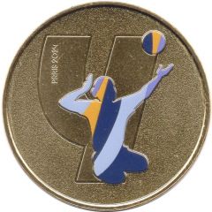 Jeton touristique - Monnaie de Paris - Paris 2024 - Médaillon Y - Volleyball assis
