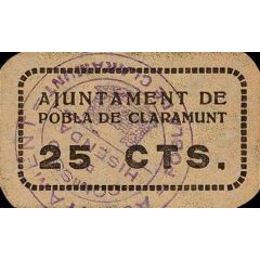 25 Céntimos Pobla de Claramunt