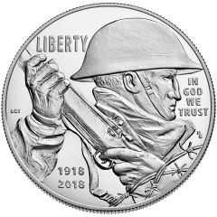 1 Dollar World War I Centennial