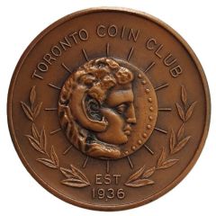 Medal - Toronto Coin Club Canada Centennial