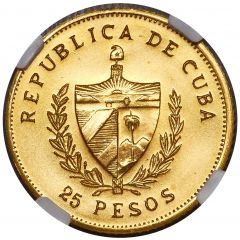 25 Pesos Homeland and Freedom, Piedfort