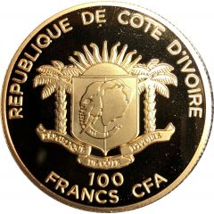 100 Francs CFA Trip of Pope Benedict XVI, Fribourg