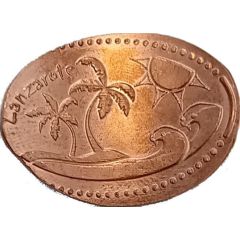 Elongated coin - Lanzarote