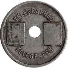 Telegraph token - Télégraphes Aluminium