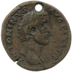 Sestertius - Antoninus Pius P M TR P COS II S C LIBERALITAS