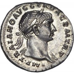 Denarius - Trajan COS V P P S P Q R OPTIMO PRINC, Spes