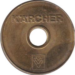Car Wash Token - Kärcher Wertmarke, 25.5 mm
