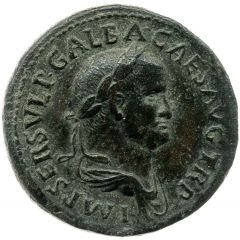 Sestertius - Galba S C, Victory