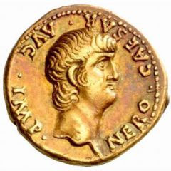 Aureus - Nero PONTIF MAX TR P VIII COS IIII P P EX S C, Virtus