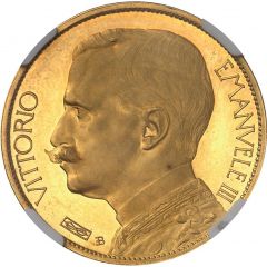50 Lire - Vittoria Emanuele III Pattern