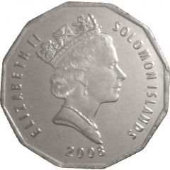 50 Cents - Elizabeth II 3rd portrait, magnetic