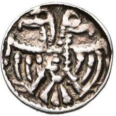 Denier - Henry II / III Eagle, Antwerp mint