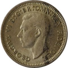 3 Pence - George VI without `IND:IMP`