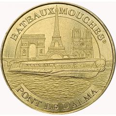 Jeton touristique - Monnaie de Paris - Bateaux-Mouches Pont de l`Alma