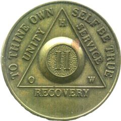 Token - Alcoholics Anonymous Sobriety 2 Year Anniversary
