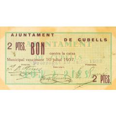 2 Pesetas Cubells