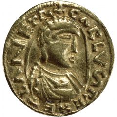 Solidus Imitation in the name of Charlemagne, bust to right