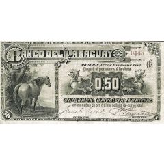 50 Centavos Fuertes Banco del Paraguay