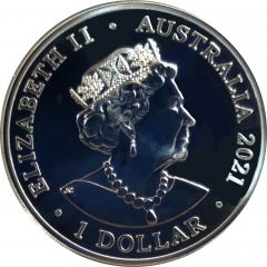 1 Dollar - Elizabeth II 6th Portrait - Star Dreaming - The Shark in the Stars