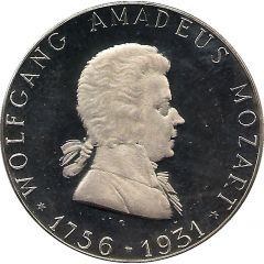 Medal - 175th anniversary of Wolfgang Amadeus Mozart