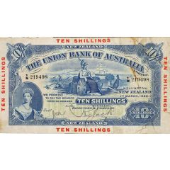 10 Shillings - Victoria Union Bank of Australia Limited, Blue