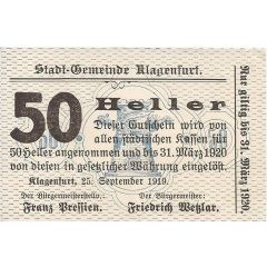 50 Heller Klagenfurt